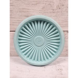 Vtg. Tupperware Servalier Replacement Lid Seal #812-41 Round Starburst Blue